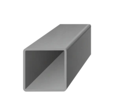 uzavretý profil, štvorcový, čierny S235, hladký, šírka profilu 100mm